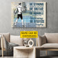 Motivational Personalized Pickleball Boy Canvas Painting, Be Strong Brave Humble And Badass Sport Wall Art Decor, Poster Gift For Pickleball Lovers