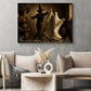 Halloween Witch & Ghost Canvas Painting, Witch And Ghost Are Dancing Spooky Season Wall Art Decor, Halloween Poster Gift