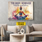 Motivational Personalized Yoga Woman Canvas Painting, The Body Achieves What The Mind Believes Wall Art Decor, Poster Gift For Yoga Lovers