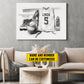 Personalized Class Volleyball Team Canvas Painting, Sports Club Members Wall Art Decor, Commemorative Poster Gift For Volleyball Team Members