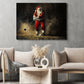 Christmas Golf Canvas Painting, Santa Plays Golf Wall Art Decor, Poster Gift For Golf Lovers
