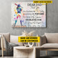Personalized Motivational Softball Girl Canvas Painting, Thank You For Believing In Me, Sport Wall Art Decor, Poster Gift For Softball Lovers