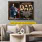 Personalized Hockey Dad Canvas Painting, Through All The Cold Practices Sport Wall Art Decor, Poster Father's Day Gift For Hockey Lover