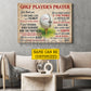 Personalized Golf God Canvas Painting, Golf Player's Prayer Sport Wall Art Decor, Poster Gift For Golf Lover