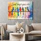 God Says You Are, Bird Art with Bible Verses Canvas Painting, Motivational Wall Art Decor, Poster Gift for Decoring Office, Living Room, or Workspace