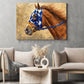Secretariat Horse Canvas Painting, Equestrian Horse Racing 1973 Triple Crown Champion Wall Art Decor, Poster Gift For Horse Racing Lovers, Fan Of Kentucky Derby
