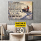 Motivational Personalized Snowmobile Canvas Painting, I Choose The Things You Can't Wall Art Decor, Poster Gift For Snowmobiling Lovers