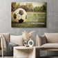 Motivational Soccer Canvas Painting, There Is No Limit Sport Wall Art Decor, Poster Gift For Soccer Lovers