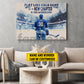 Motivational Personalized Hockey Man Canvas Painting, Play Like Each Game Sport Wall Art Decor, Poster Gift For Hockey Lovers