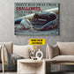 Motivational Personalized Baseball Canvas Painting, Don't Run Away From Challenges Sport Wall Art Decor, Poster Gift For Baseball Lovers