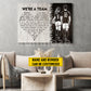 Romantic Personalized Soccer Couple Canvas Painting, We're A Team Sports Quotes Wall Art Decor, Poster Valentine's Day Gift For Soccer-Loving Couple
