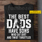 Funny Personalized Dirt Bike Dad Son T-shirt, The Best Dads Have Sons Who Eat Dirt And Twist Throttles Sport Tees Gift For Motocross Lovers