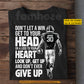 Personalized Football Man T-shirt, Get Up And Don't Ever Give Up Tees Gift For Football Lovers