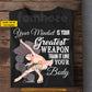 Personalized Ice Skating Girl T-shirt, Your Mindset Is Your Greatest Weapon Tees Gift For Ice Skating Lovers