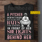 Personalized Softball Girl T-shirt, A Pitcher Doesn't Fight Because She Hates The Enemy Sport Tees Gift For Softball Lovers