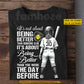 Personalized Softball Girl Kid T-shirt, It's Not About Being Better Than Someone Else Sport Tees Gift For Softball Lover