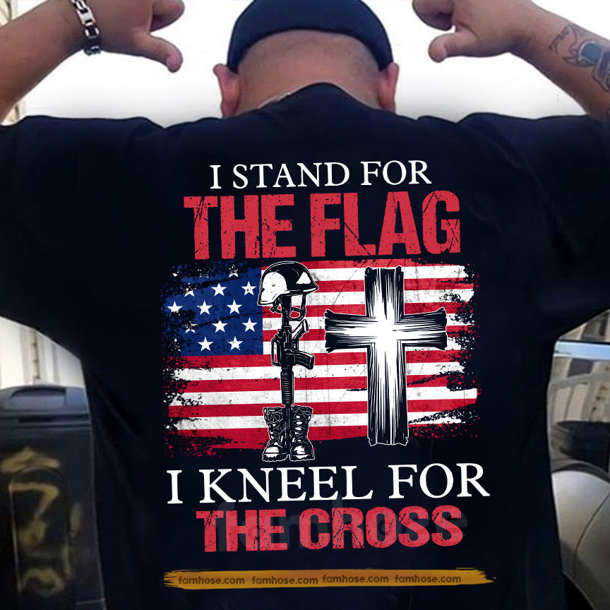 Veterans Backside T-shirt, I Stand For The Flag USA Tees Gift For Veteran Lovers