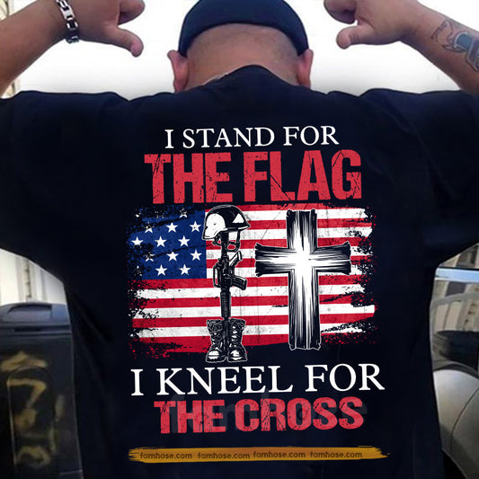 Veterans Backside T-shirt, I Stand For The Flag USA Tees Gift For Veteran Lovers