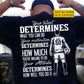 Motivational Personalized Soccer Man Backside T-shirt, Your Talent Determines What You Can Do Sport Tees Gift For Soccer Lover