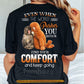 Punch Meme Backside T-Shirt, Find Your Comfort Keep Going Motivational Support Monkey Tees Encouragement Gift