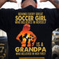 Soccer Grandpa Backside T-shirt, Behind Every Great Soccer Girl Tees Gift For Soccer Lovers