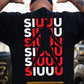 Personalized Soccer Backside T-shirt, Legendary SIUU Chant Sport Tees Gift For Number 7 Legend Fan, Soccer Lovers