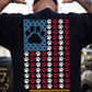July 4th USA Cat Paws Backside T-shirt, Stars Stripes And Cat Paws Tees Independence Day Gift For Cat Lover