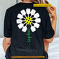 Personalized Pickleball Backside T-shirt, She Blooms On The Pickleball Court Sport Tees Gift For Pickleball Lover
