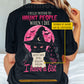 Personalized Halloween Black Cat Witch Backside T-shirt, I Fully Intend To Haunt People When I Die Tees Spooky Season Gift For Cat Lover