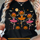 Halloween Ballet Skeleton T-Shirt, Pumpkin Head Ballerina Tees Spooky Season Gift For Ballet Lover