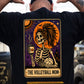 Funny Halloween Skeleton Volleyball Backside T-shirt, The Volleyball Mom Tees Spooky Season Gift For Volleyball Lover