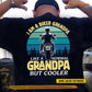 Funny Personalized Biker Backside T-shirt, I Am A Biker Grandpa Tees Gift For Motorcycle Lovers