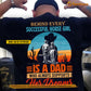 Personalized Horse Riding Dad Daughter Backside T-shirt, Behind Every Successful Horse Girl Sport Tees Father's Day Gift For Horse Girl, Cowgirl Lovers