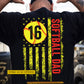 Personalized Softball Dad Backside T-shirt, Gift For Softball Lovers, Softball Tees, Softball Dad