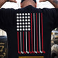 Golf July 4th Backside T-shirt, Golf American Flag Tees Independence Day Gift For Golf Lover