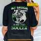 Funny Personalized Halloween Soccer Girl Backside T-shirt, My Broom Broke Tees Spooky Season Gift For Soccer Lovers