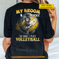 Funny Personalized Halloween Volleyball Girl Backside T-shirt, My Broom Broke Tees Spooky Season Gift For Volleyball Lovers