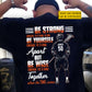 Personalized Lacrosse Man Backside T-shirt, Be Strong Enough To Stand Alone Sport Tees Gift For Lacrosse Lover