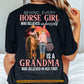 Horse Grandma Backside T-shirt, Behind Every Horse Girl Tees Mother's Day Gift For Horse Lovers