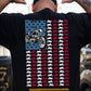 Motorcycle July 4th Backside T-shirt, Motorcycle American Flag Tees Independence Day Gift For Biker Lover