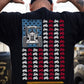 July 4th USA Farming Tractor Backside T-shirt, Stars Stripes And Tractors Tees Independence Day Gift For Farming Tractor Lover