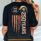 July 4th USA 250th Anniversary Backside T-shirt, 250 Years Of Freedom Tees Independence Day Gift For American Patriot