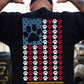 July 4th USA Dog Paws Backside T-shirt, Stars Stripes And Dog Paws Tees Independence Day Gift For Dog Lover