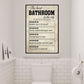 Funny Toilet Canvas Painting, The Best Bathroom In The City Wall Art Decor, Restroom Poster Gift