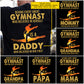 Gymnastics Dad Daughter Backside T-shirt, Behind Every Great Gymnast Tees Father's Day Gift For Gymnastics Lovers