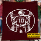 Personalized Baseball Boy Fleece Blanket, Baseball Woven Blanket, Cool Sherpa Blanket Gift For Baseball Lovers, Baseball Players