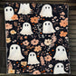 Halloween Ghost  Fleece Blanket - Sherpa Blanket, Spooky Blanket Gift For Ghost Lovers