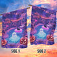 Halloween Boo Cat Flag House Flag, Tropical Spooktacular Yard Flag Spooky Season Gift For Ghost Lovers, Cat Lovers