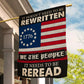 Veterans Day Garden & House Flag, It Needs To Be Reread USA Yard Flag Gift For Veterans