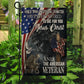 Veterans Day Jesus Garden & House Flag, Only Two Defining Forces USA Flag Gift For Veterans